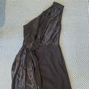 KEEPSAKE Black One Shoulder Cocktail Dress